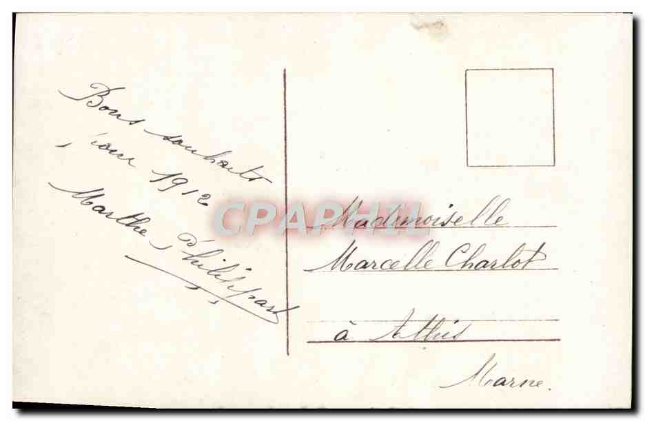 CPA Fantaisie Femme  — Verso