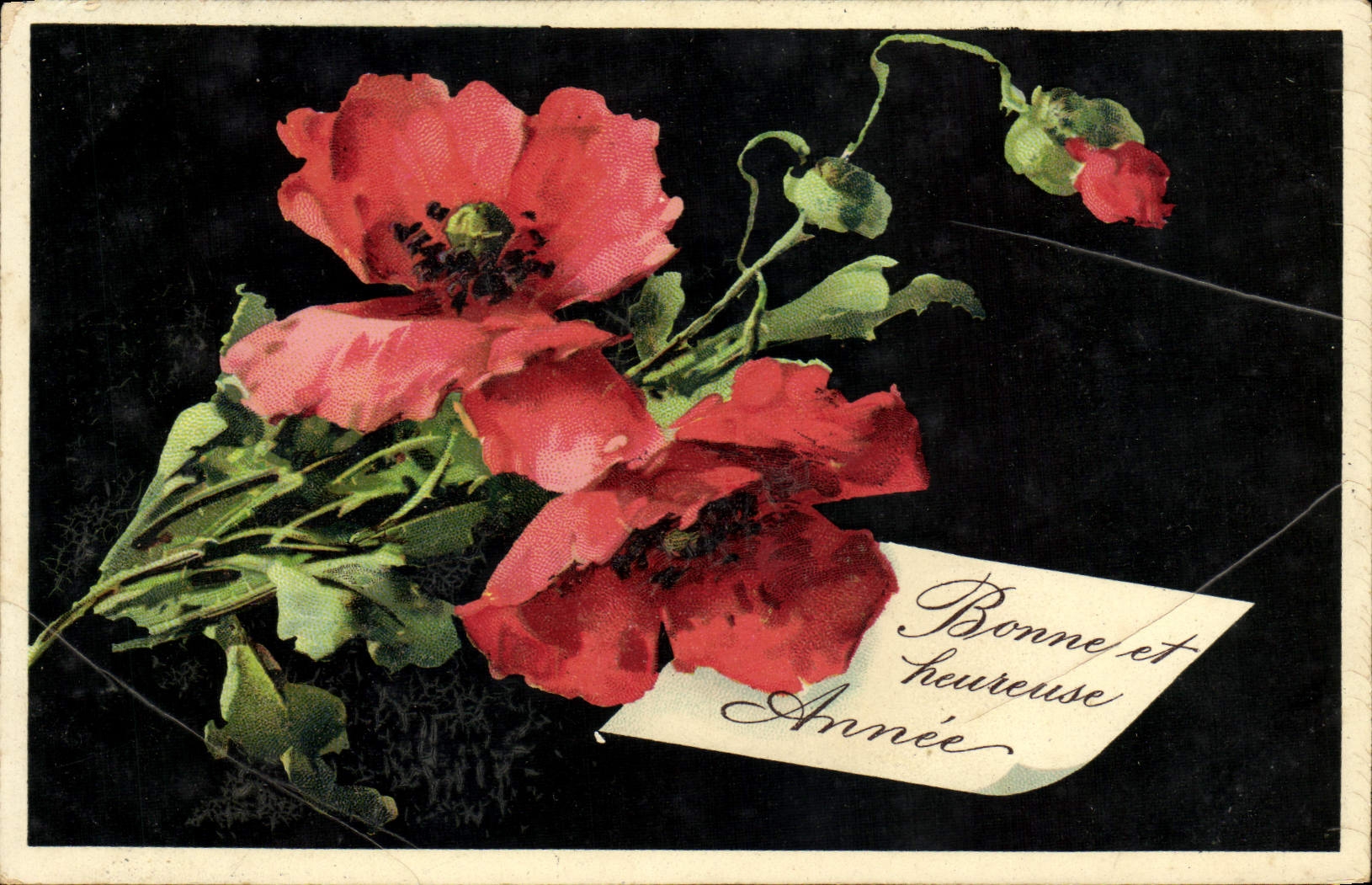 CPA Fantaisie Fleurs