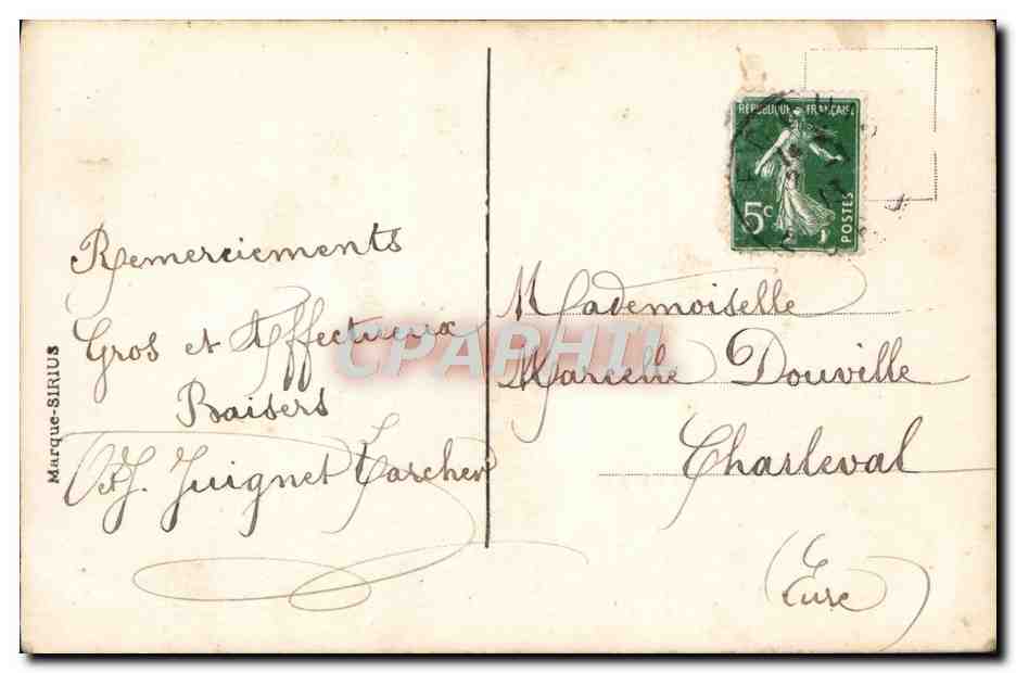 CPA Fantaisie Enfants — Verso
