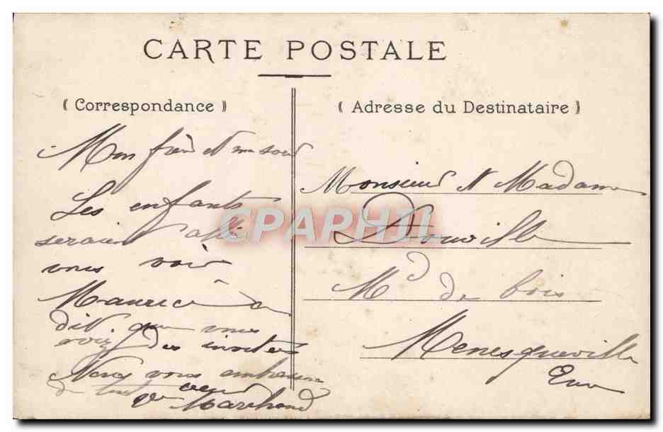 CPA Fantaisie Enfant Matelot Marin — Verso