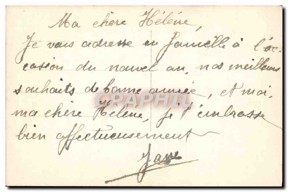 CPA Fantaisie Bonne fete — Rückseite