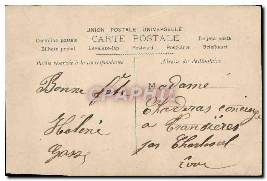 Louise — Portrait féminin avec roses — Union Postale Universelle — Reverso