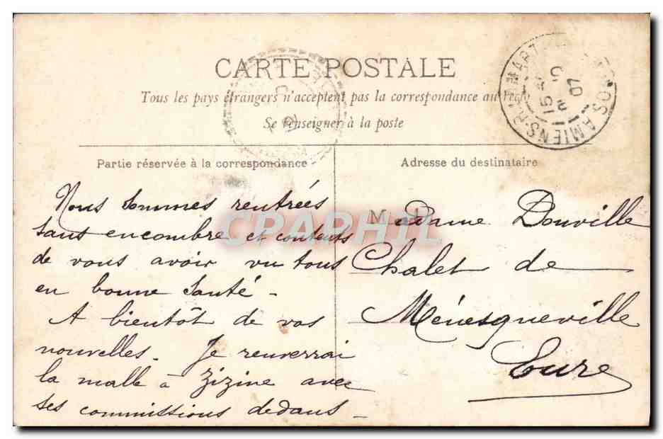 CPA Fantaisie Enfant Poupees — Rückseite
