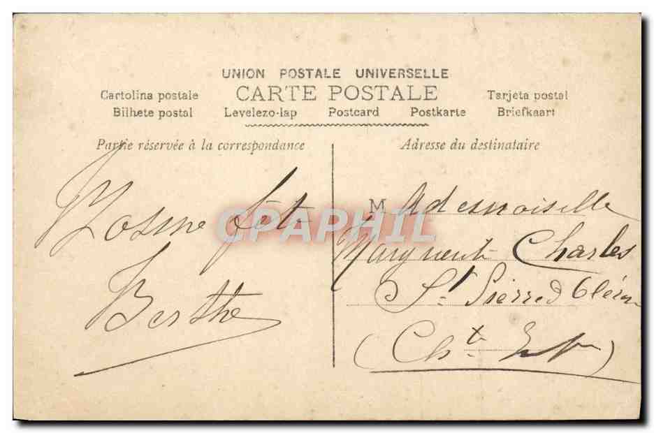 Sainte Marguerite — Heute — Universal Postal Union — Rückseite