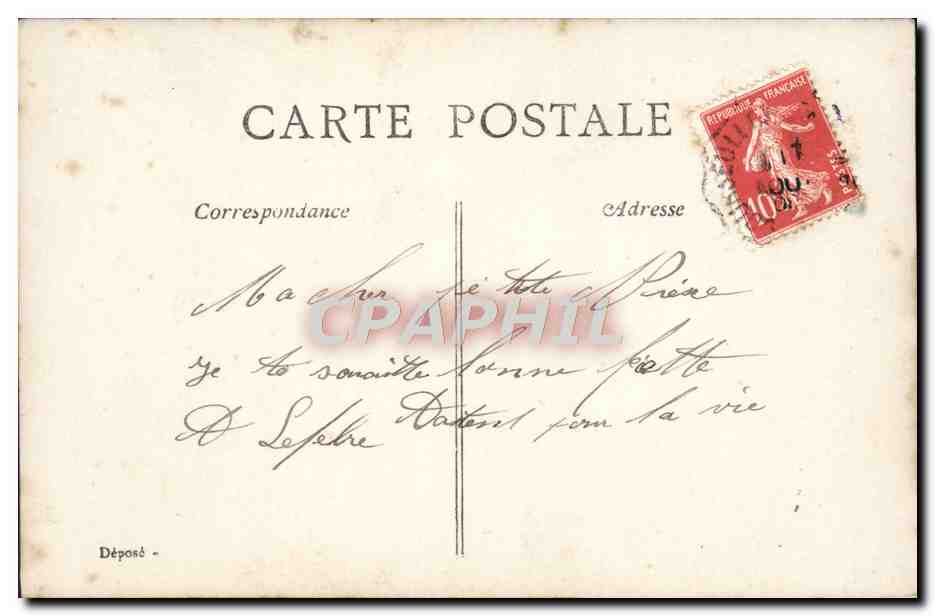CPA Fantaisie Enfant Sainte Marie — Rückseite