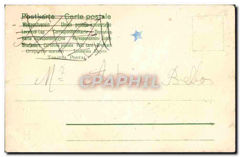 CPA Fantaisie Ange Bougie  — Verso