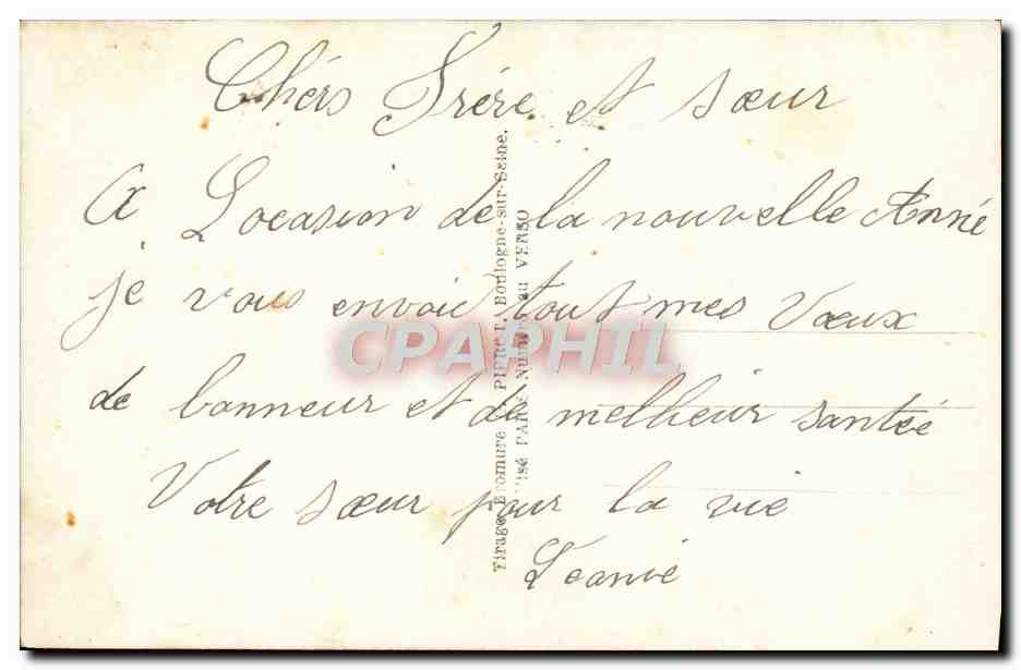 CPA Fantaisie Enfant — Rückseite