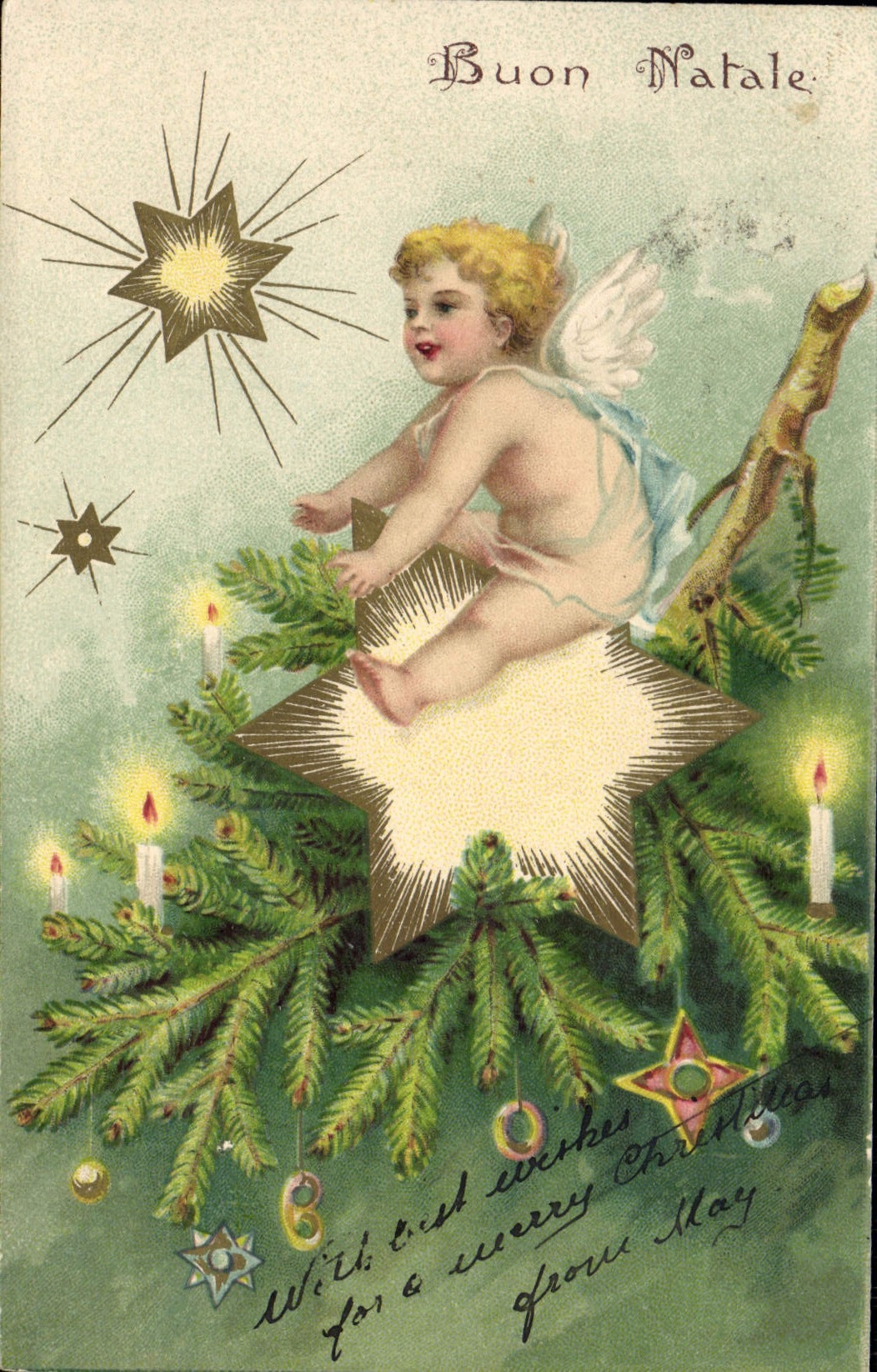 CPA Fantaisie Enfant Ange