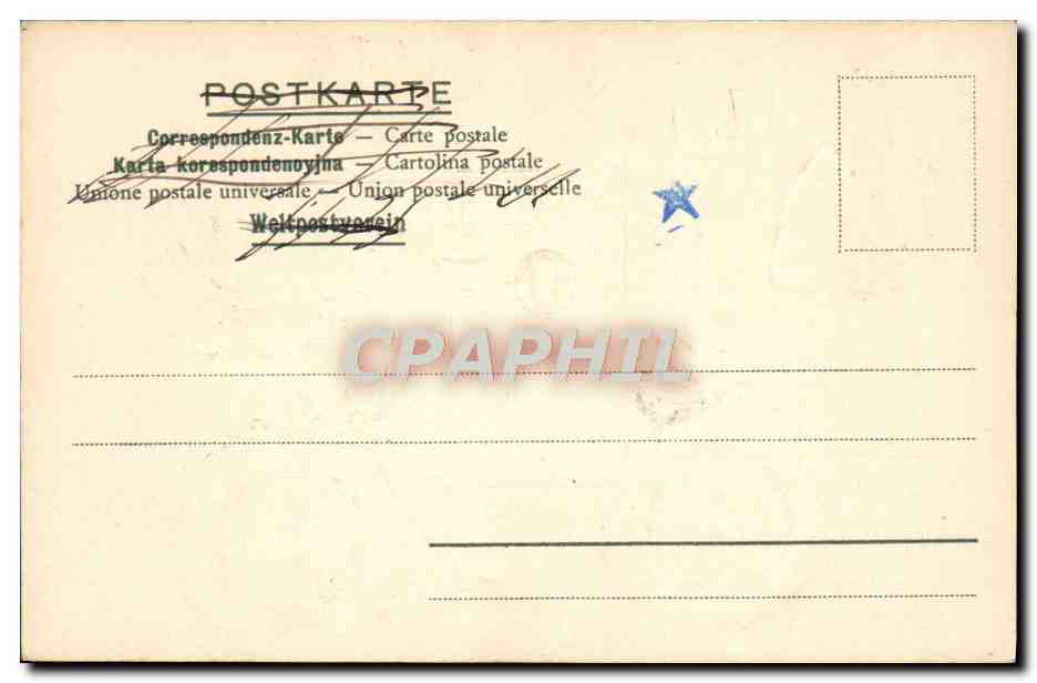 CPA Fantaisie Enfant Ange Automobile  — Rückseite
