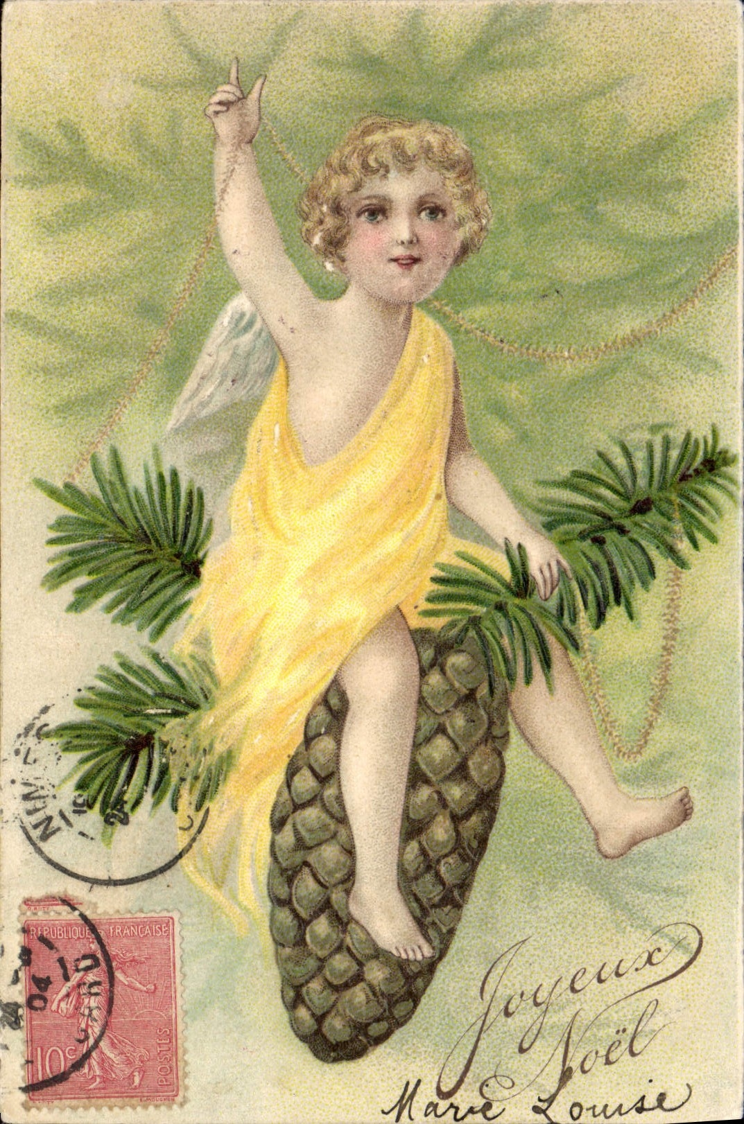 CPA Fantaisie Enfant Ange