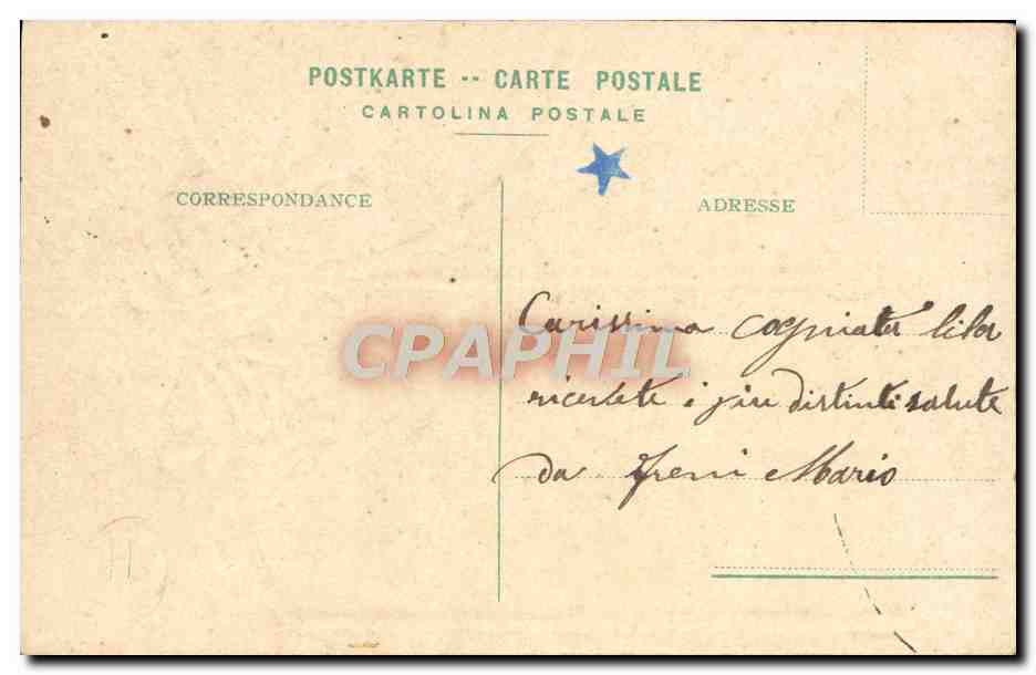 CPA Fantaisie Enfant Ange — Rückseite