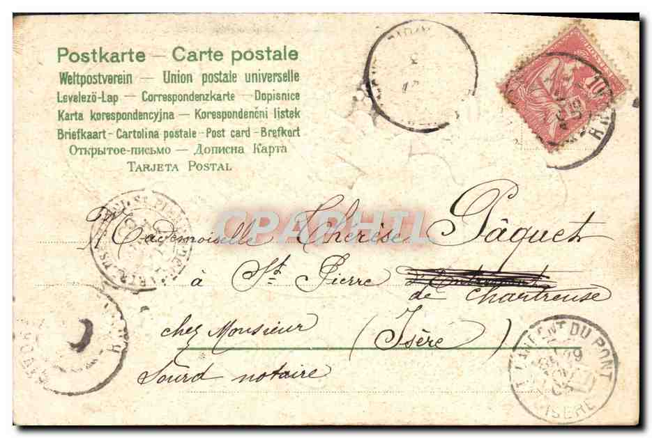 CPA Fantaisie Enfant Ange  — Rückseite