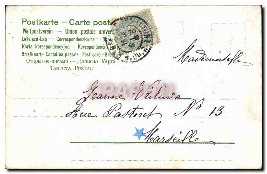 CPA Fantaisie Enfant Ange  — Rückseite