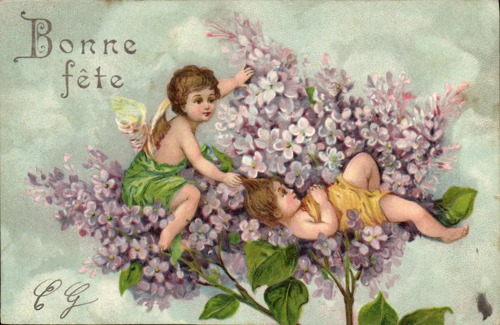 CPA Fantaisie Enfant Anges