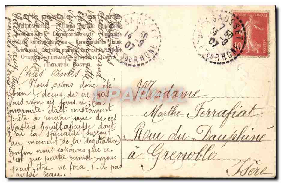 CPA Fantaisie Enfant Anges — Rückseite
