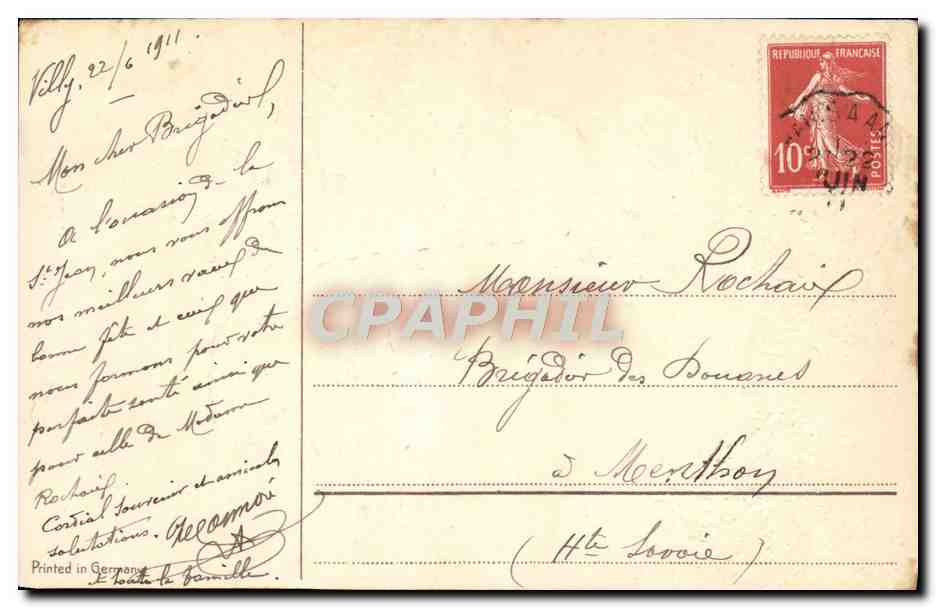 CPA Fantaisie Enfant — Rückseite