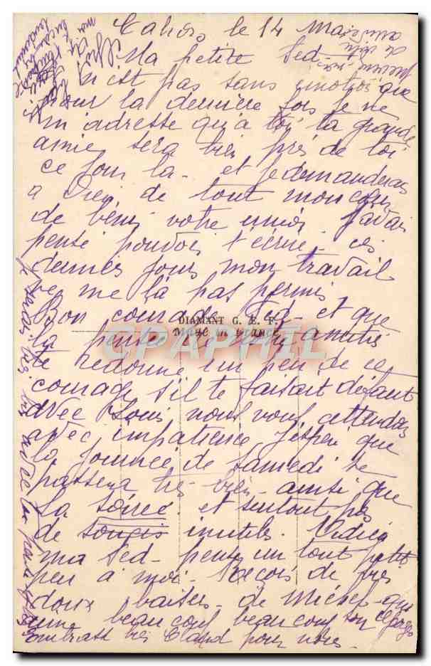 CPA Fantaisie Femme — Rückseite