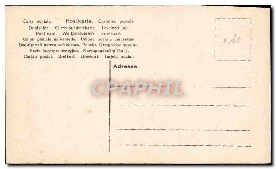 CPA Fantaisie Femme — Rückseite