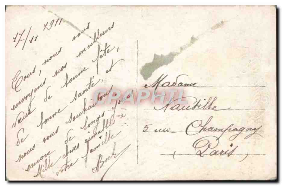 CPA Fantaisie Femme — Verso
