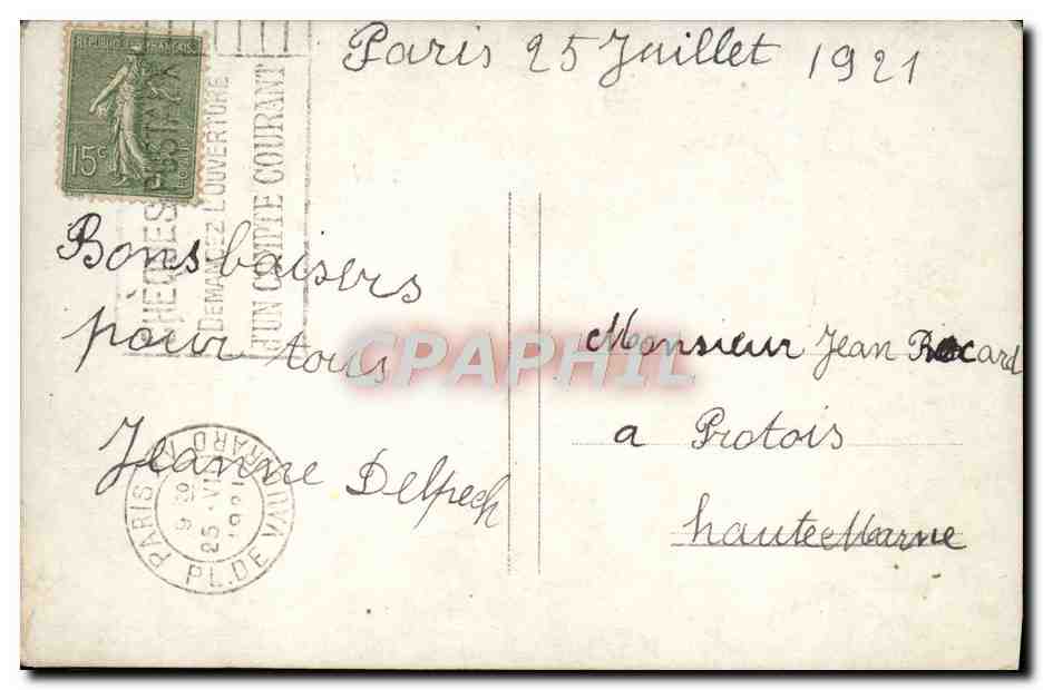 CPA Fantaisie Enfant — Rückseite