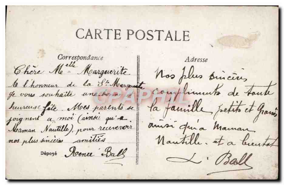 CPA Fantaisie Enfant — Rückseite
