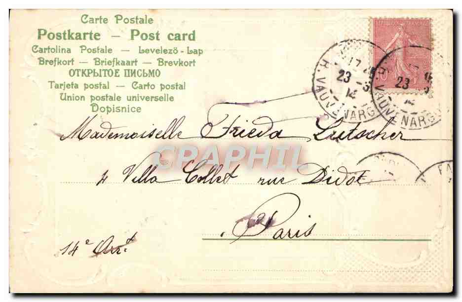 CPA Fantaisie Enfant — Rückseite