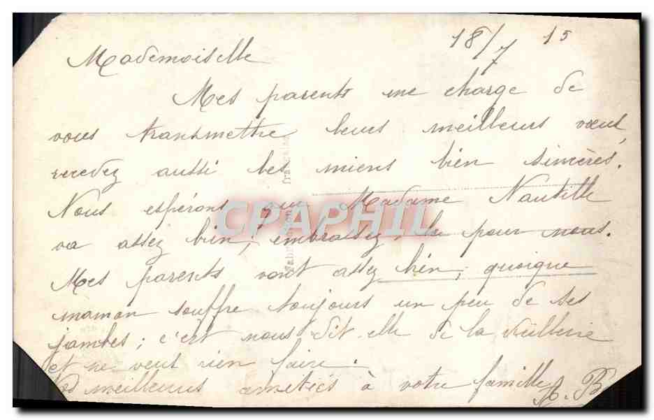 CPA Fantaisie Femme Enfant Alsace — Rückseite