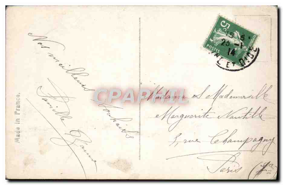 CPA Fantaisie Femme — Verso