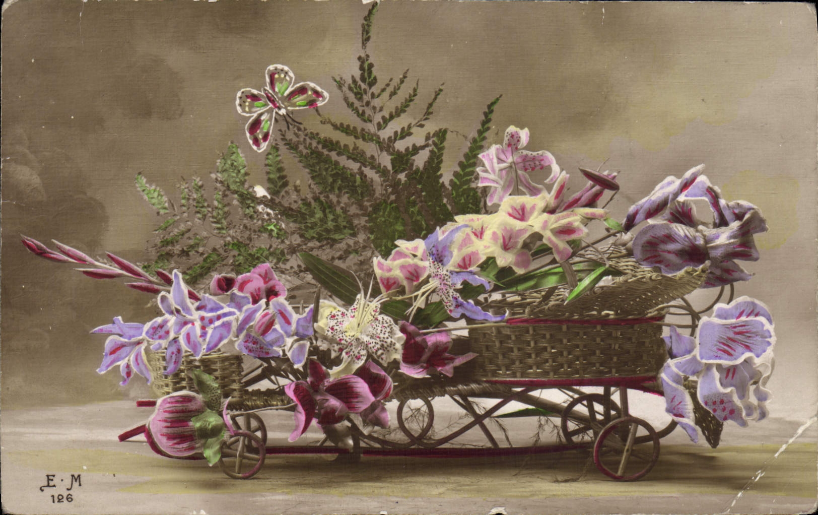 CPA Fantaisie Fleurs