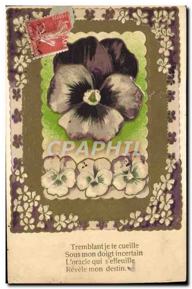 CPA Fantaisie Fleurs