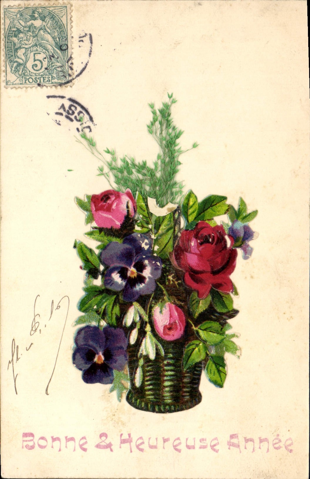 CPA Fantaisie Fleurs