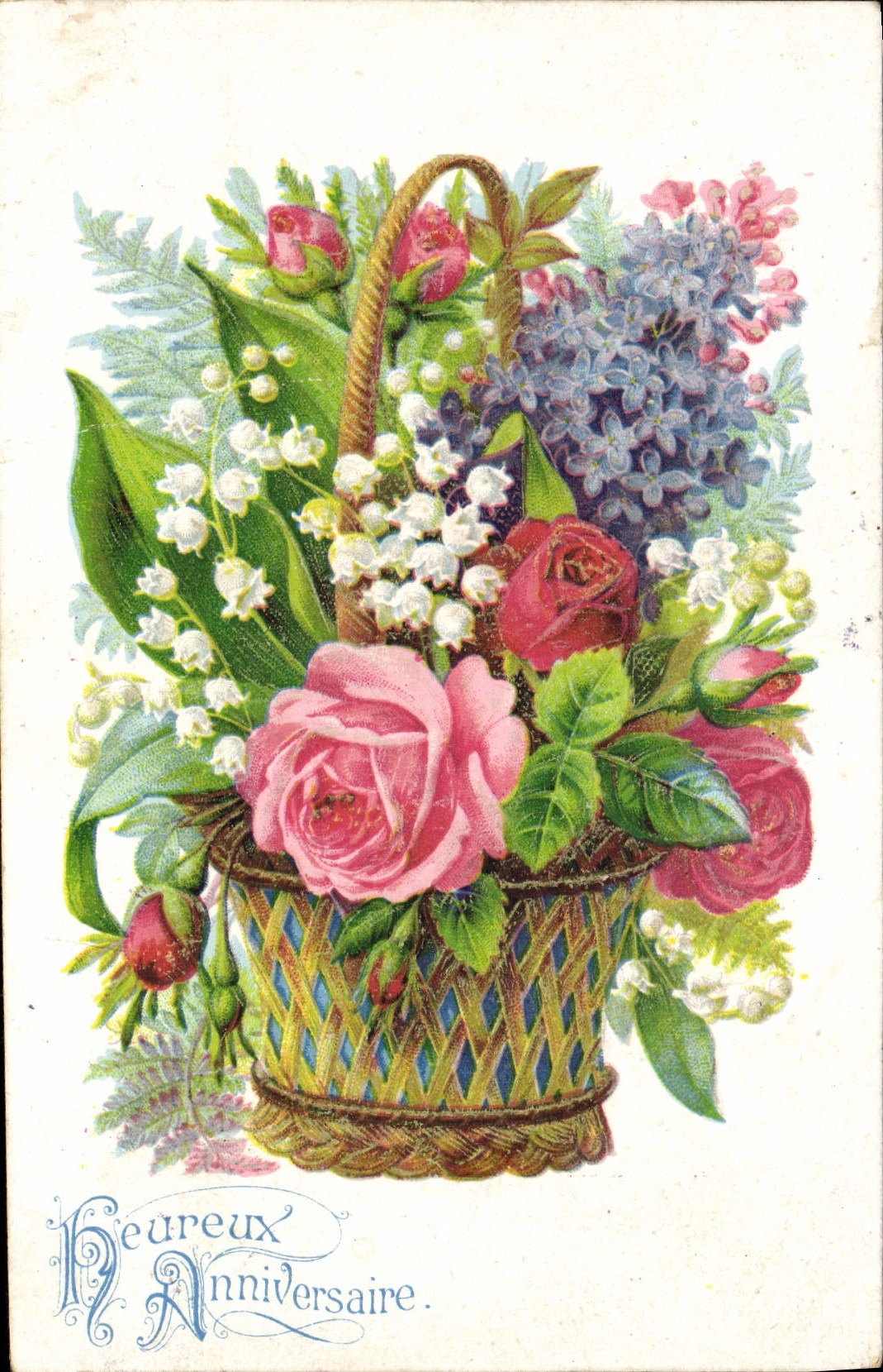 CPA Fantaisie Fleurs Muguet