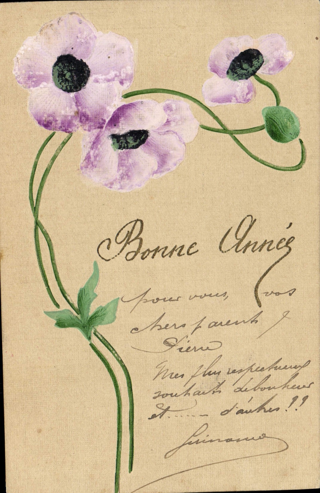 CPA Fantaisie Fleurs