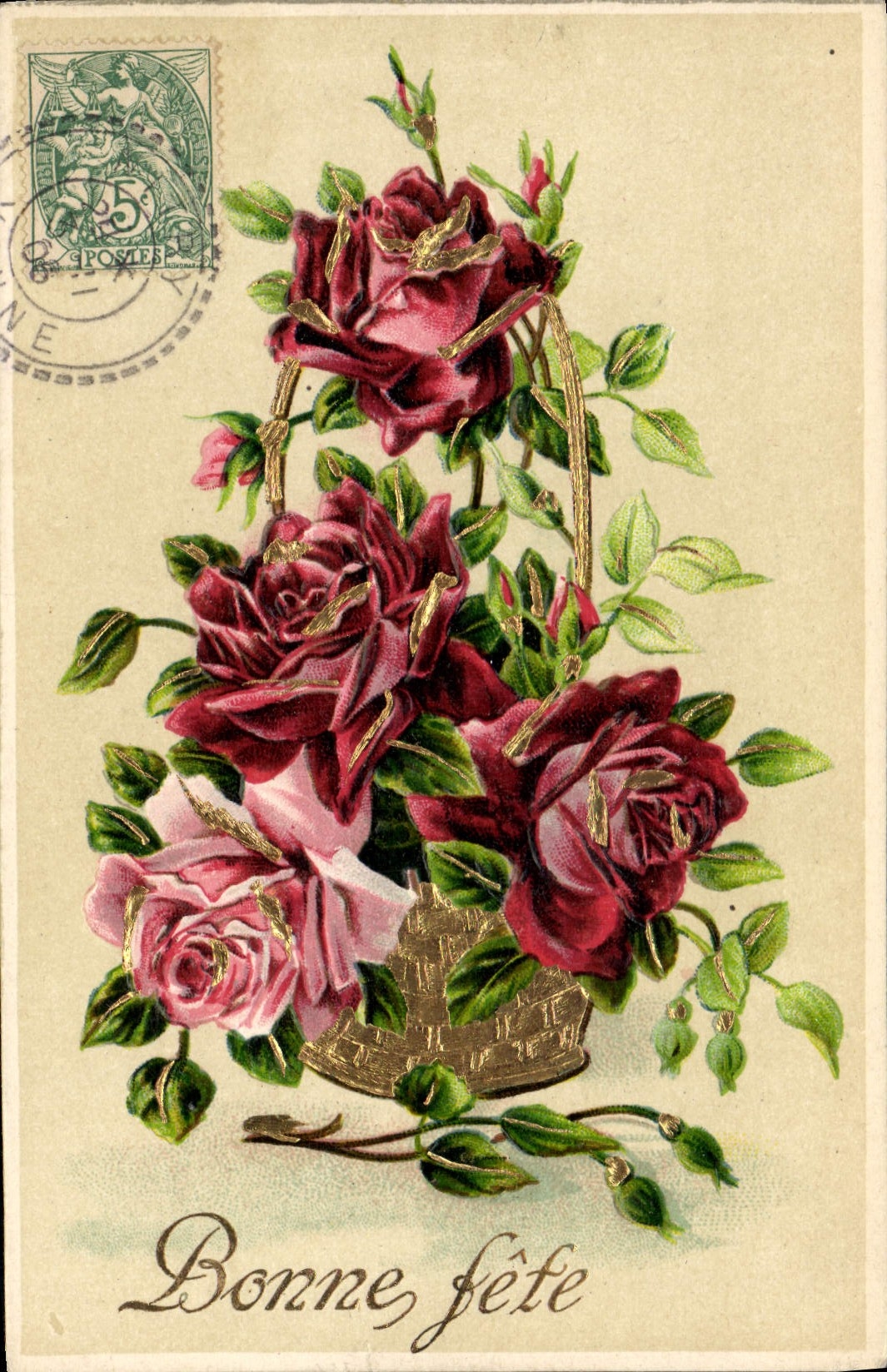 CPA Fantaisie Fleurs 