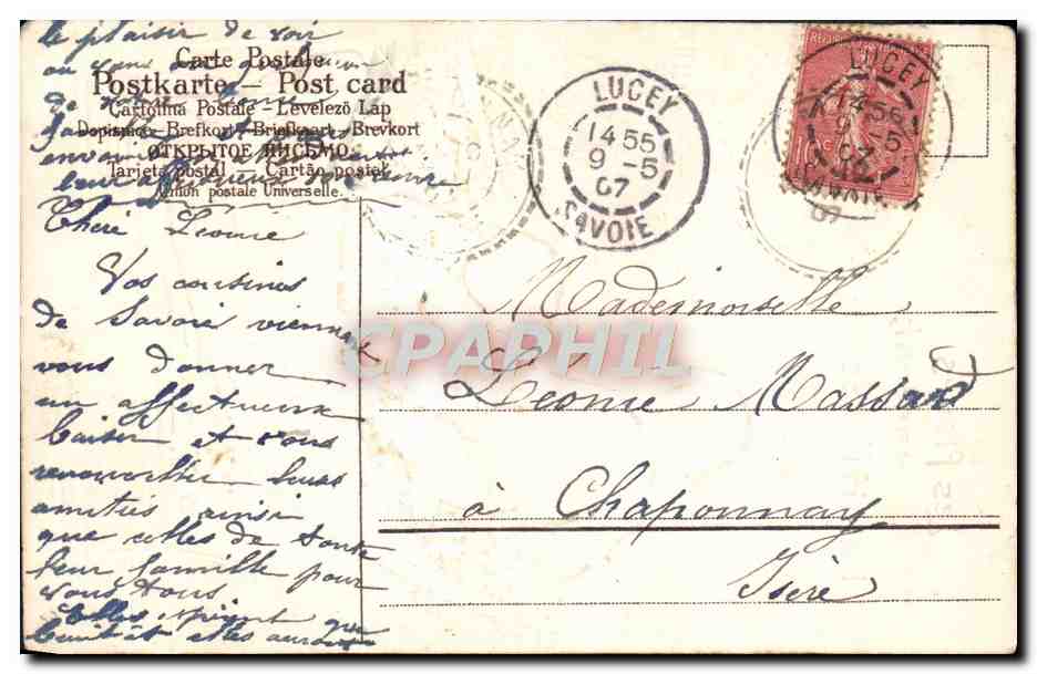 CPA Fantaisie Enfants Bateau — Rückseite