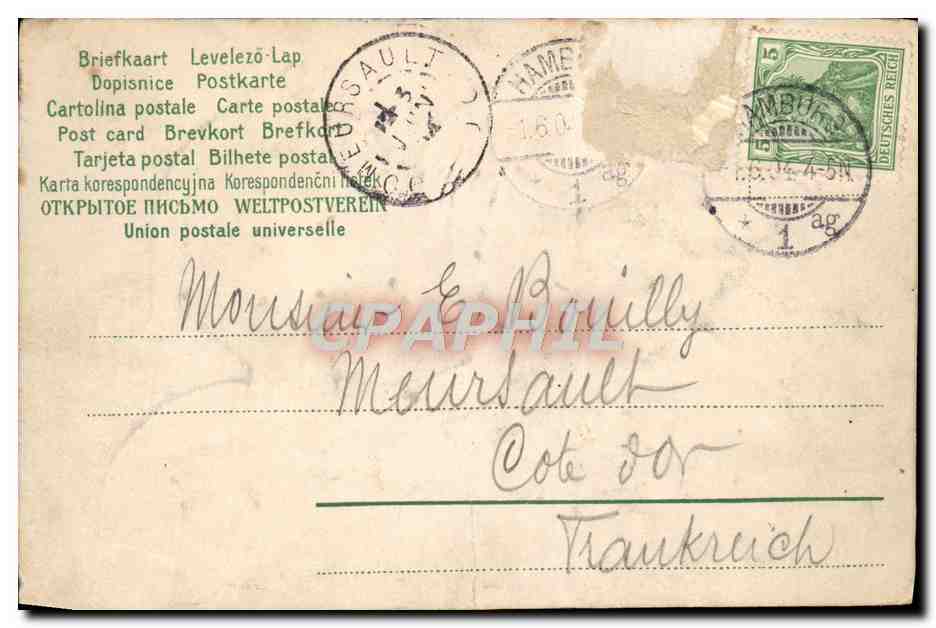 CPA Fantaisie Enfants Gruss — Verso