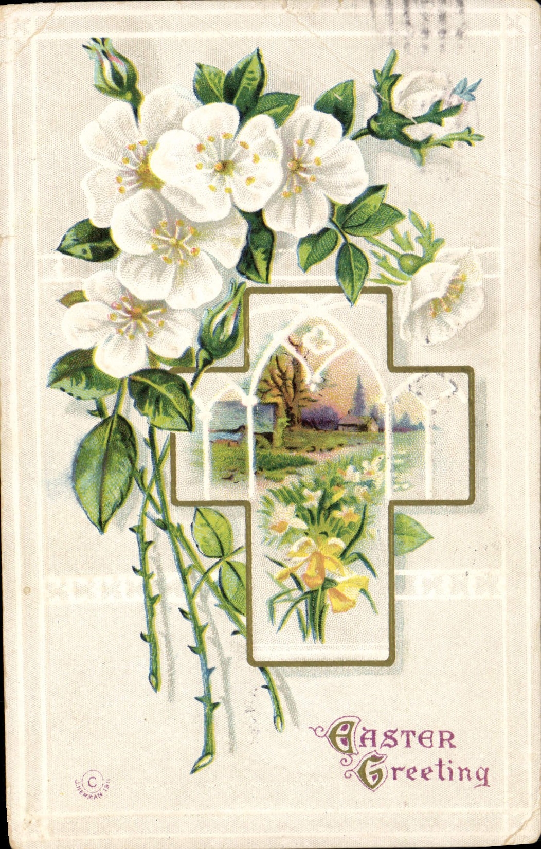 CPA Fantaisie Fleurs