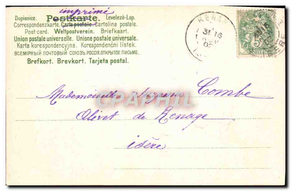 CPA Fantaisie Enfants — Rückseite
