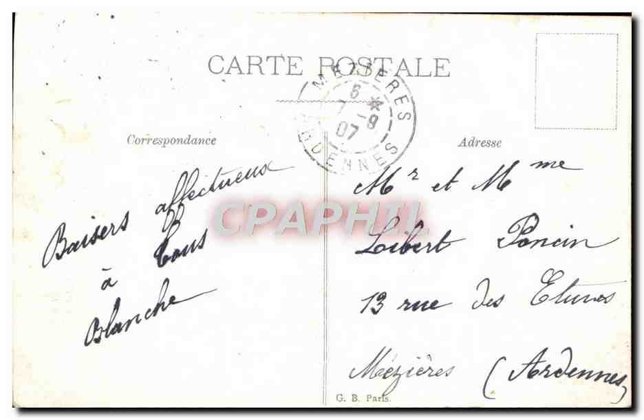 CPA Fantaisie Fleurs Coeur  — Verso