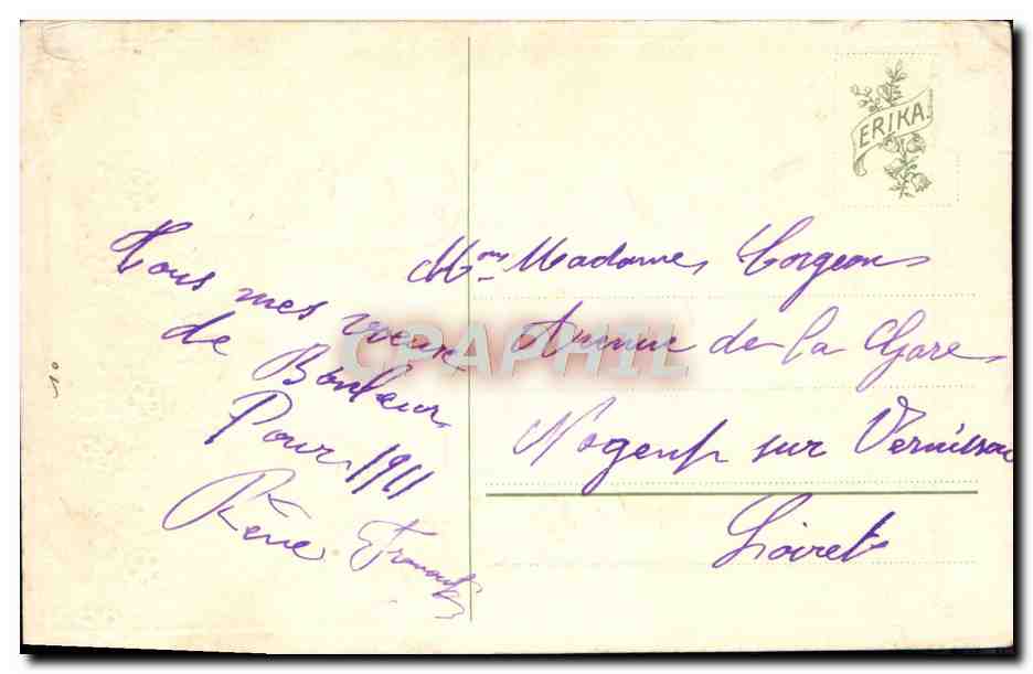 CPA Fantaisie Fleurs  — Rückseite