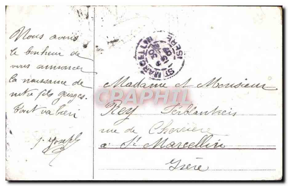 CPA Fantaisie Ange Anges Cloche  — Rückseite