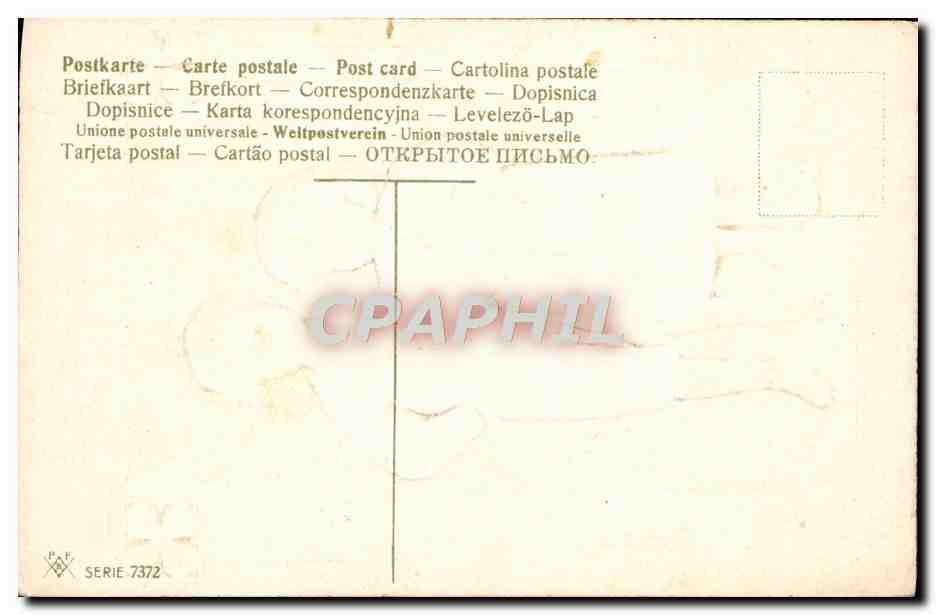 CPA Fantaisie Enfants Trefle — Verso