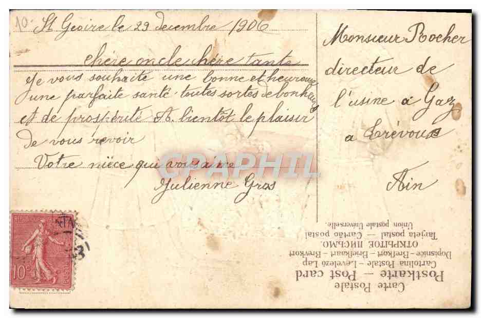 CPA Fantaisie Enfants — Verso