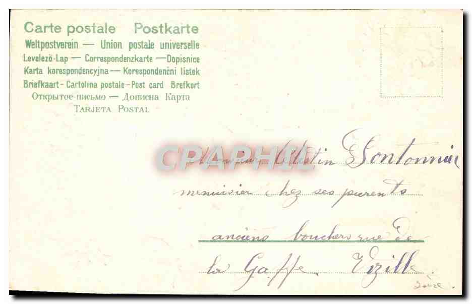 CPA Fantaisie Enfant — Rückseite