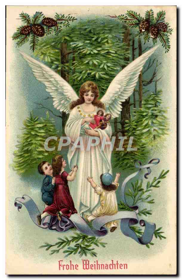 CPA Fantaisie Ange Enfants