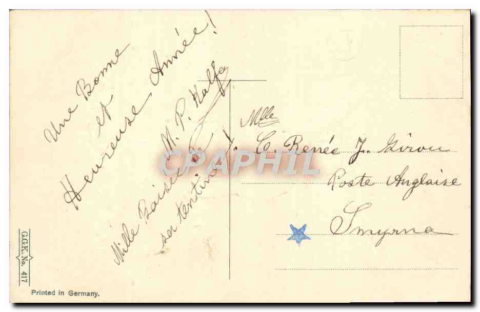 CPA Fantaisie Ange Enfants — Rückseite