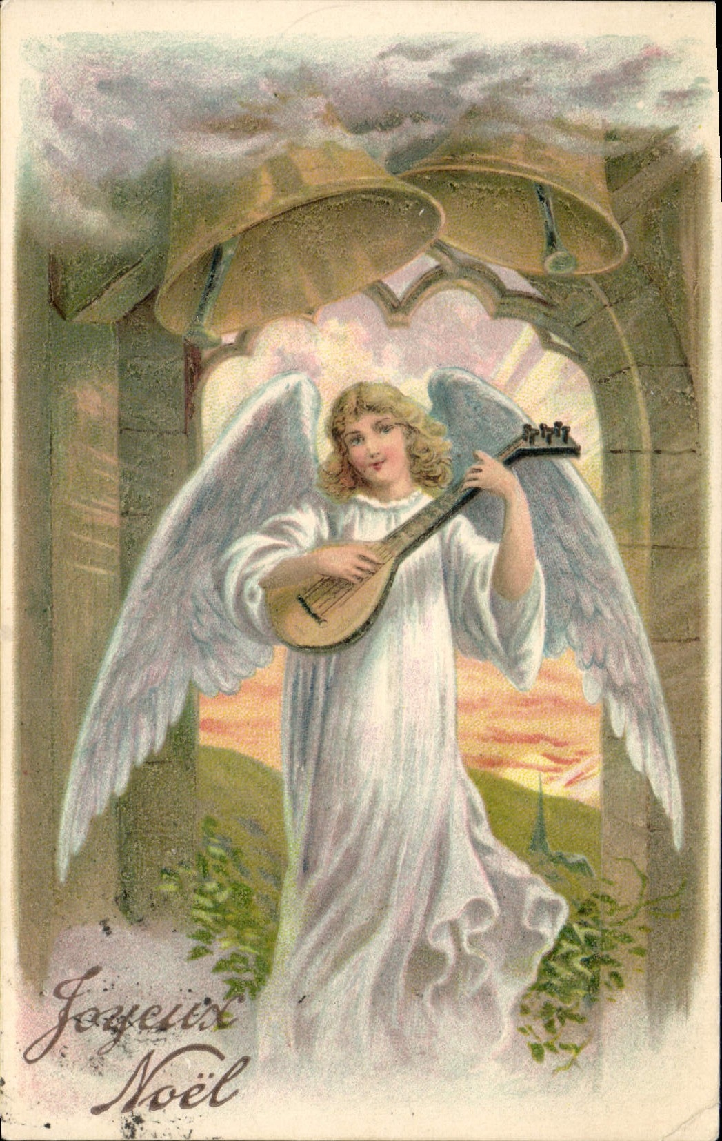 CPA Fantaisie Ange Noel