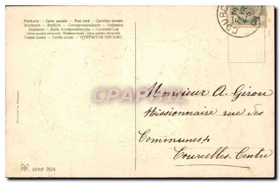 CPA Fantaisie Enfant — Verso