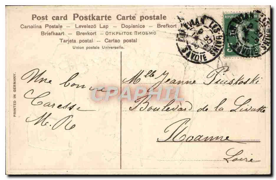CPA Fantaisie Enfants Bateau — Rückseite