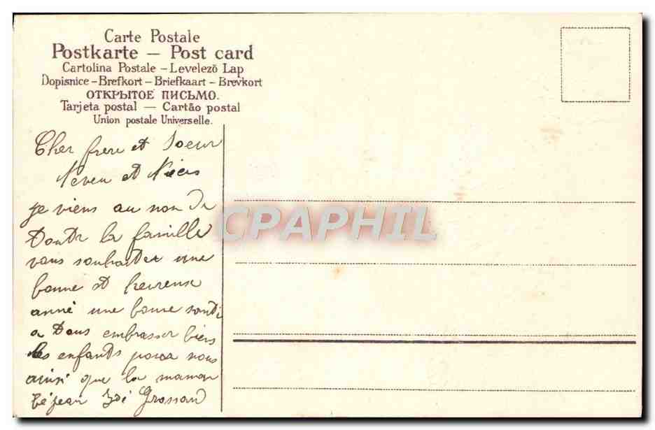 CPA Fantaisie Enfants — Rückseite